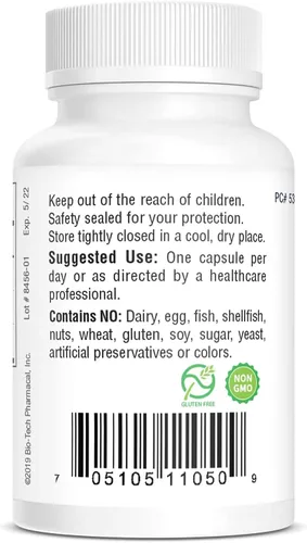 Vista 4 de Bio-Tech Pharmacal Tres sales (4.23 oz en polvo)