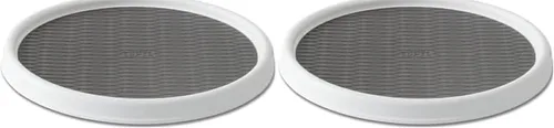 Vista 15 de Copco Plato Giratorio Antideslizante Lazy Susan para Despensa, 18 Pulgadas, Carbón/Gris Claro