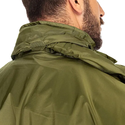 Vista 3 de 33,000ft Chaqueta impermeable plegable para hombre, ligera, impermeable, con capucha para golf, ciclismo, rompevientos
