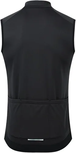 Vista 3 de YKYWBIKE Chaleco de ciclismo de invierno resistente al viento, chaleco de forro polar impermeable para bicicleta MTB chaleco sin mangas, Negro