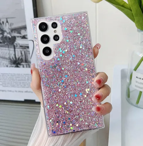 Vista 9 de Funda para Samsung Galaxy A13 5G a la moda para mujeres y niñas, diseño con purpurina brillante, delgada, bonita, brillante, elegante, suave