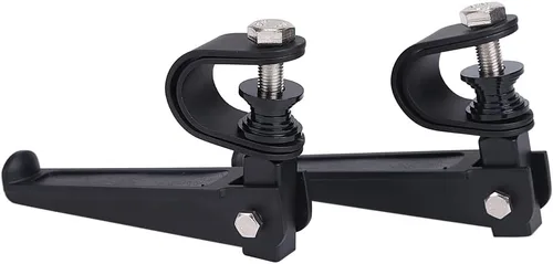 Vista 9 de Oumurs Estriberas abrazadera U compatible con 1 pulgada - 1.25 pulgadas 1 1/4 pulgadas protector de motor U-Clamp Estriberas compatibles con Harley