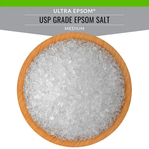 Vista 4 de SaltWorks Ultra Epsom - Sal de baño premium, grano medio, bolsa de 2 libras