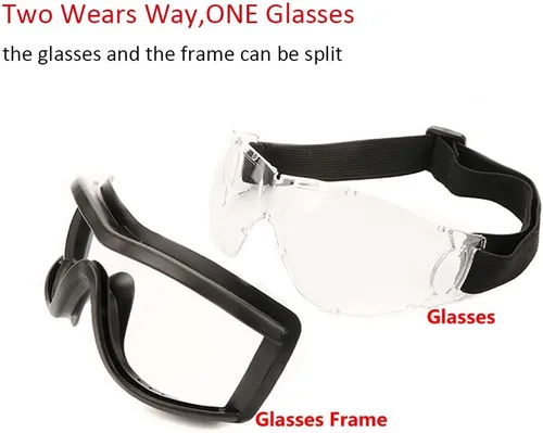 Vista 5 de Fx-miRo - Gafas de seguridad, gafas protectoras antivaho y UV, gafas de trabajo de protección para bricolaje, laboratorio, exteriores Negro