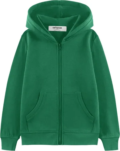 Vista 11 de Kid Nation Sudadera con capucha para niños o niñas de 4 a 12 años Negro