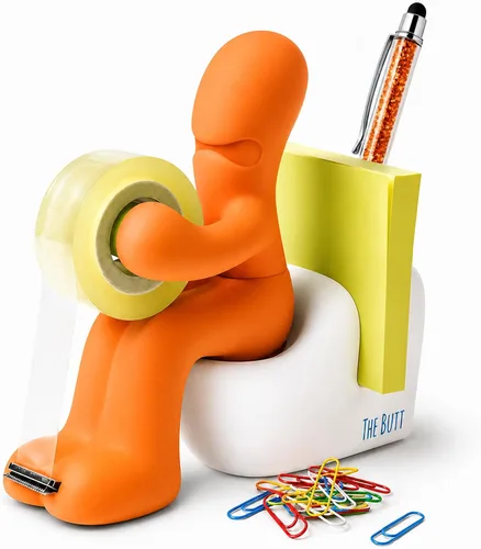 Vista 9 de Dispensador de cinta adhesiva The Butt – Regalos divertidos para hombres – Cosas raras, accesorios de escritorio para hombres – Novedad y divertidos