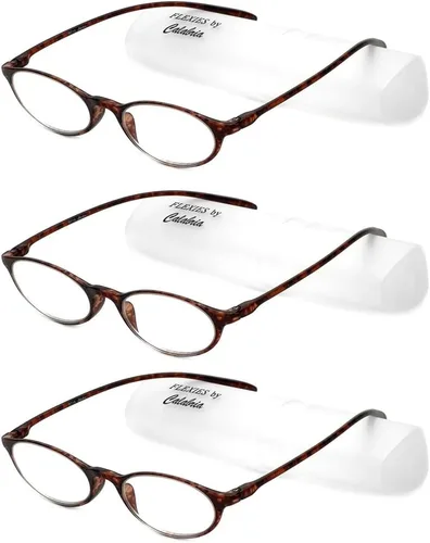 Vista 19 de Calabria 719 Flexie Gafas de Lectura Flexibles Ovaladas para Hombres y Mujeres Elegantes Plegables Lectores Ligeros Montura TR 90 Gafas Duraderas