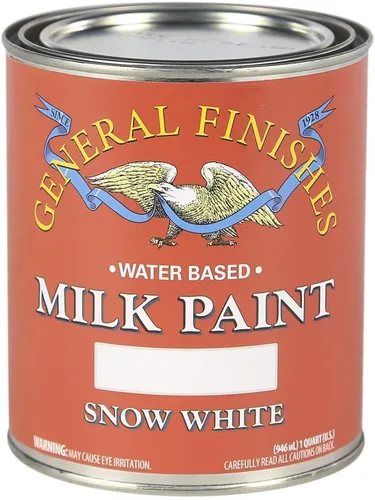 Vista 26 de General Finishes Pintura de leche a base de agua, 1 pinta, blanco antiguo