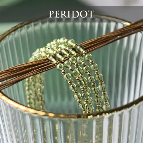 Vista 6 de Morchic - Pulsera ajustable de pulgadas para mujer, con mini cuentas de gemas naturales, serie de dijes de gemas de energía, regalo de cumpleaños