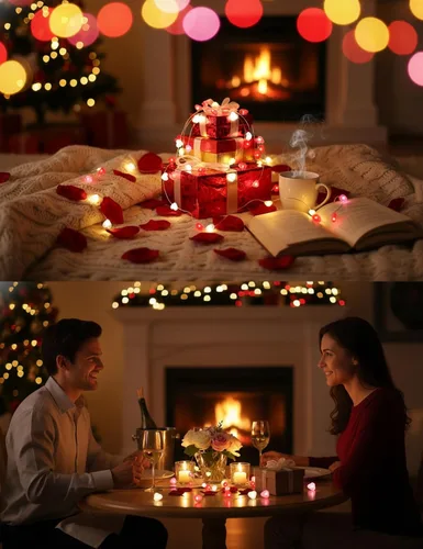 Vista 7 de BOHON Decoraciones del día de San Valentín 13 pies 40 luces LED rojo
