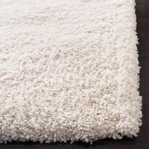 Vista 4 de SAFAVIEH Royal Shag Collection - Alfombra de área de 5.3 x 7.6 pies, color crema, 2 pulgadas de grosor, ideal para zonas de alto tráfico en sala