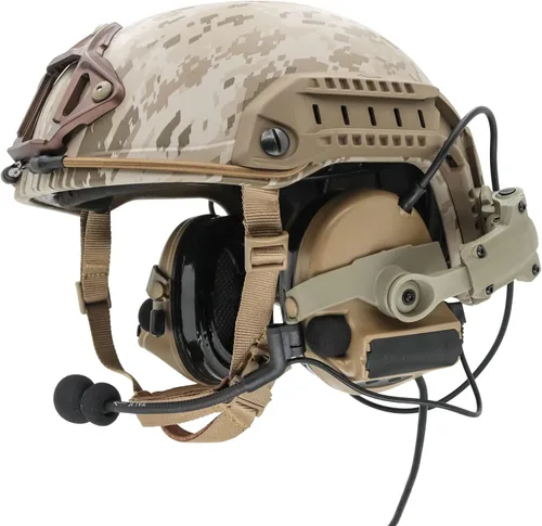 Vista 8 de Adaptador de riel ARC para casco para auriculares tácticos COMTA Airsoft Sports Beige Bronceado