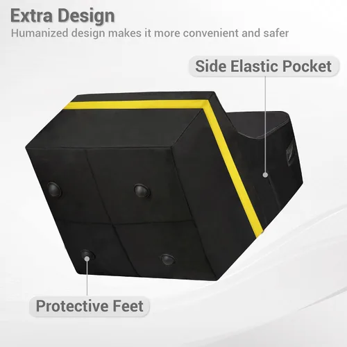 Vista 6 de Bolsa de viaje para asiento de automóvil, acolchada, cómoda, duradera, espaciosa, a cuadros, para asiento de automóvil, para 3 en 1, convertible
