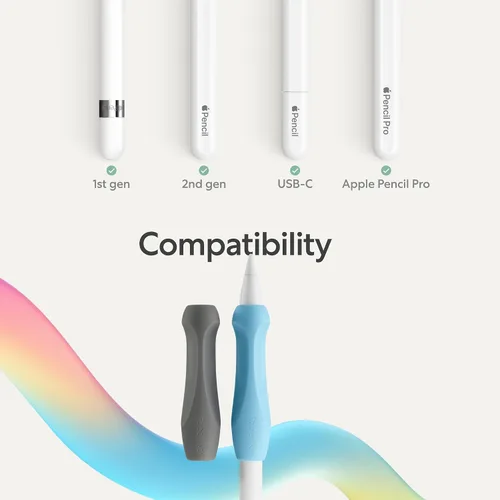 Vista 3 de Paperlike Empuñaduras para Apple Pencil de 1ª y 2ª Generación, USB-C y Pro - Juego de 2 - Precisión ergonómica