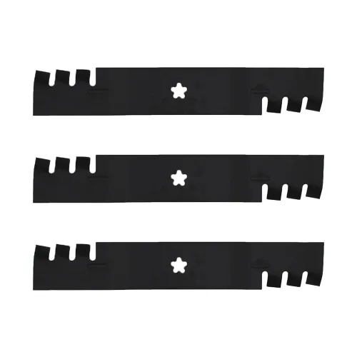 Vista 4 de RAParts - Paquete de 3 cuchillas de repuesto dentadas para Husqvarna 532 18 72-55