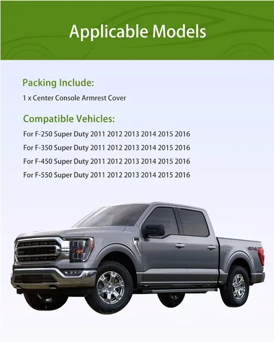 Vista 6 de UMISHI Tapa de Reemplazo para Consola Central de Coche para Ford F-250 F-350 F-450 F-550 Super Duty 2011 2012 2013 2014 2015 2016 Reemplaza#