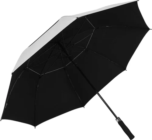 Vista 6 de ZEKAR Sombrilla de golf grande ventilada de 54 pulgadas, 62 y 68 pulgadas, resistente al viento, sombrilla para patio, protección solar y lluvia
