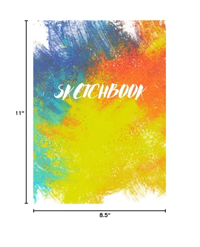 Vista 3 de Sketch Book Notebook for Drawing, Writing, Painting, Sketching or Doodling, 120 Pages, 8.5x11