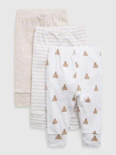 Vista 2 de GAP Pantalones unisex para bebÃ©, paquete de 3