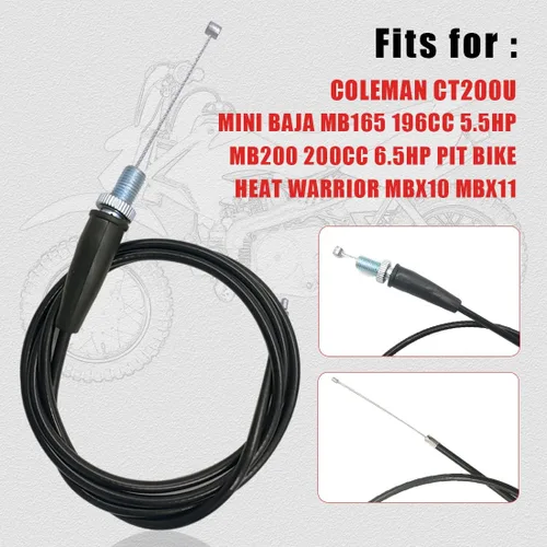 Vista 4 de Cable del acelerador de 46 pulgadas para Honda CRF50 XR50 Z50 Z50R XR70 CRF70 XR80 CRF80 XR100 CRF100 50cc 70cc 90cc 110cc 125cc 140cc motor de 4