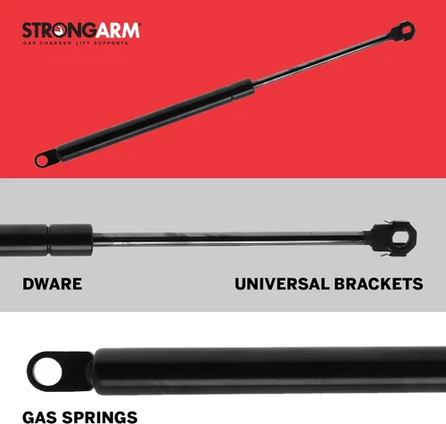 Vista 3 de Strongarm 6462, longitud extendida de 25 pulgadas, soporte de elevación de capó, compatible con Chevrolet Traverse 2009-2012