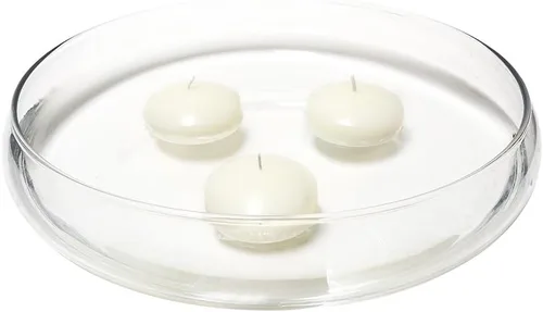 Vista 4 de SRG Velas flotantes blancas sin perfume de 2 pulgadas, paquete de 12