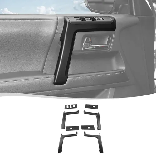 Vista 11 de Voodonala Panel de interruptores de ventana para Toyota 4Runner 2010-2024, cubierta de panel de manija lateral compatible con Toyota 4Runner SUV