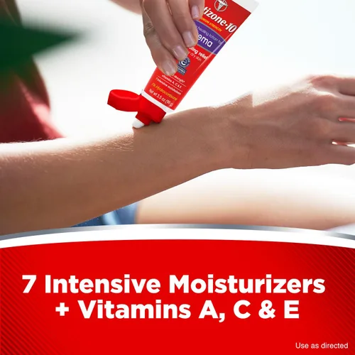 Vista 8 de Cortizone 10 Crema de curación intensiva de máxima potencia para el eccema, 1% de hidrocortisona, 3.5 oz.