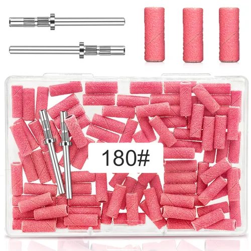 Vista 12 de [Actualización] Mini bandas de lijado de 0.122 in para taladro de uñas, grano 120, 100 bandas pequeñas para uñas acrílicas, manicura de gel