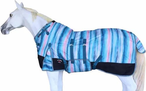 Vista 8 de CHALLENGER 60 "1200D Caballo Partido Impermeable Pesado Invierno Manta Serape 5B107