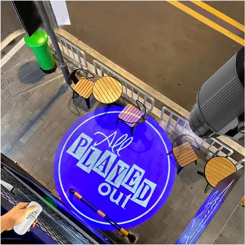 Vista 9 de Logo GOBO Lights Proyector personalizado para publicidad empresarial Proyección de iluminación LED IP67 Efecto DJ impermeable para tienda Evento