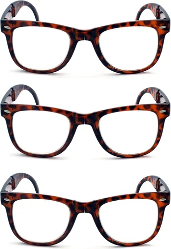 Vista 13 de Gafas de lectura plegables de plástico retro unisex con bolsa