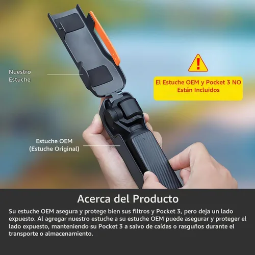 Vista 2 de Arzroic Estuche Protector/Cubierta para DJI Osmo Pocket 3 Accesorios, Protector de Gimbal/Lente/Pantalla Osmo Pocket 3