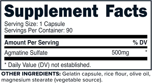 Vista 6 de PrimaForce Sulfato de agmatina (500 mg) 90 cápsulas, sin gluten Sin OGM