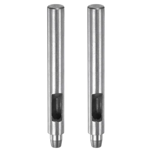 Vista 7 de HARFINGTON Perforadora de cuero de 0.020 in, recta, redonda, con ojales, remache a presión, fijador para cuero, artesanía, ropa, bolso, cortina