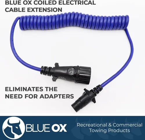 Vista 2 de Blue Ox BX88254 Cable eléctrico en espiral de 7 cables a 4 cables