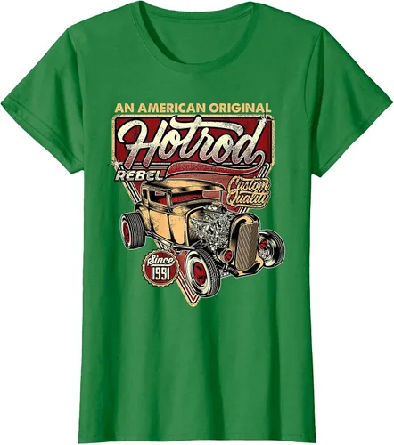 Vista 36 de Camiseta vintage Hot Rod Speed and Power para hombre Asphalt Grey