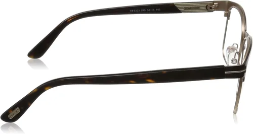 Vista 3 de Tom Ford FT5323 - Gafas cuadradas de metal óptico marrón y oro rosa TF5323 048, Marrón mate, bronce mate, 5416-140
