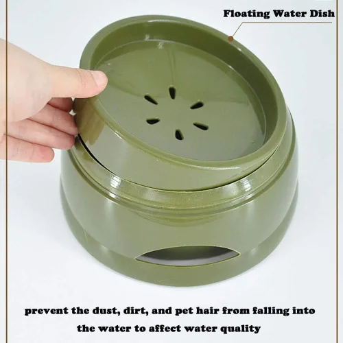 Vista 3 de Love Dream Cuenco de agua para perros sin derrames, alimentador lento de agua para perros, sin goteo, dispensador de agua para mascotas, 25 onzas