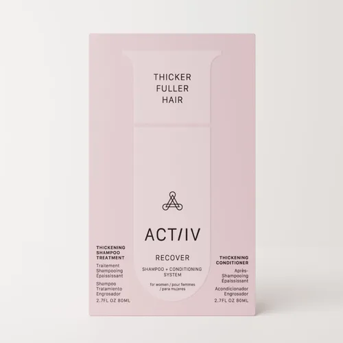 Vista 2 de ACTIIV Recover Travel Duo para mujer Apoya la apariencia de un cabello más completo y saludable, a base de plantas, seguro para el color, vegano