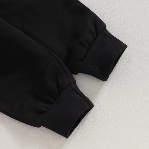 Vista 6 de Conjunto de ropa deportiva de manga larga con cuello redondo y pantalones para bebé niño