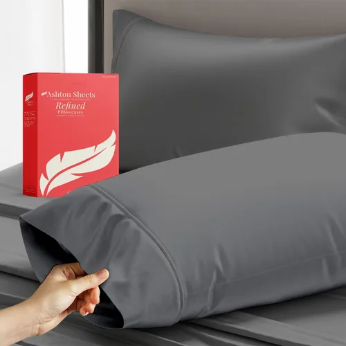 Vista 14 de Juego de sábanas 100% algodón egipcio para cama individual, sábanas de lujo de la serie 600 refinadas para cama de tamaño individual