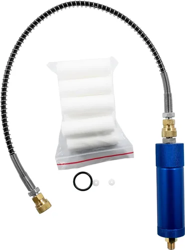 Vista 4 de TUXING Filtro de aire de bomba manual Pcp de 4500Psi, filtro de agua de aceite de compresor de aire Pcp con manguera suave femenina y conector