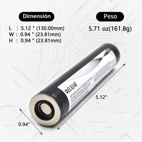 Vista 3 de Paquete de 2 baterías Ni-MH de 3.6 V 3000 mAh para Streamlight (paquete de 2) NI-MH 3000mAh