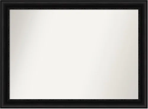 Vista 245 de Amanti Art Espejo personalizado, espejo de baño negro puente, espejo de pared o espejo de tocador de baño sobre el fregadero (26 x 26 pulgadas)