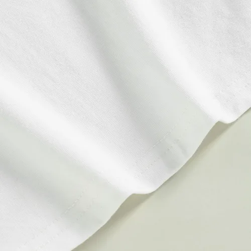 Vista 7 de Camiseta básica de manga corta con volantes para niñas pequeñas, ropa casual de verano