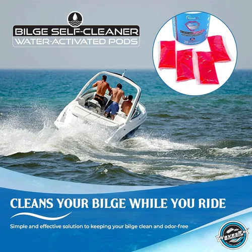 Vista 5 de WAVESRX BilgePods - Limpiador de sentina para barcos y motos acuáticas que neutralizan la sal, elimina la sal, los lodos y los depósitos para evitar