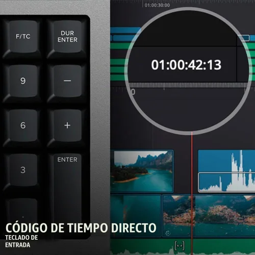 Vista 5 de Blackmagic Design Teclado USB Davinci Resolve Editor