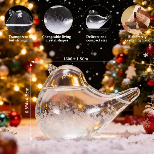 Vista 3 de Pronosticador Meteorológico de Cristal de Tormenta, Regalos Perfectos para Mujeres, Barómetro Predictor del Tiempo Estación Meteorológica