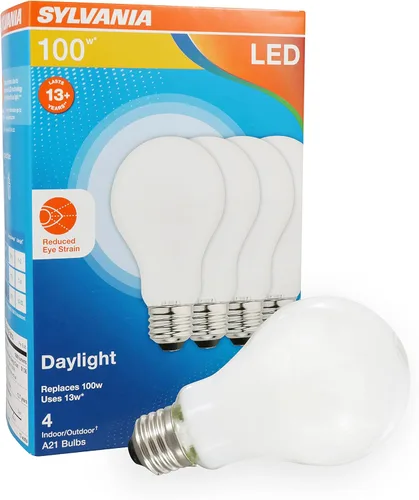 Vista 11 de Sylvania Night Chaser LED A21 Light Bulb, 200W Equivalent, Efficient 22W, 10 Year, Non-Dimmable, Super Bright 3000 Lumen, Soft White - 1 Pack (40584)